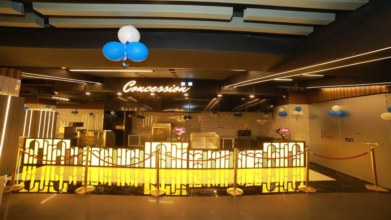 Cineverse premium concession and hospitality area